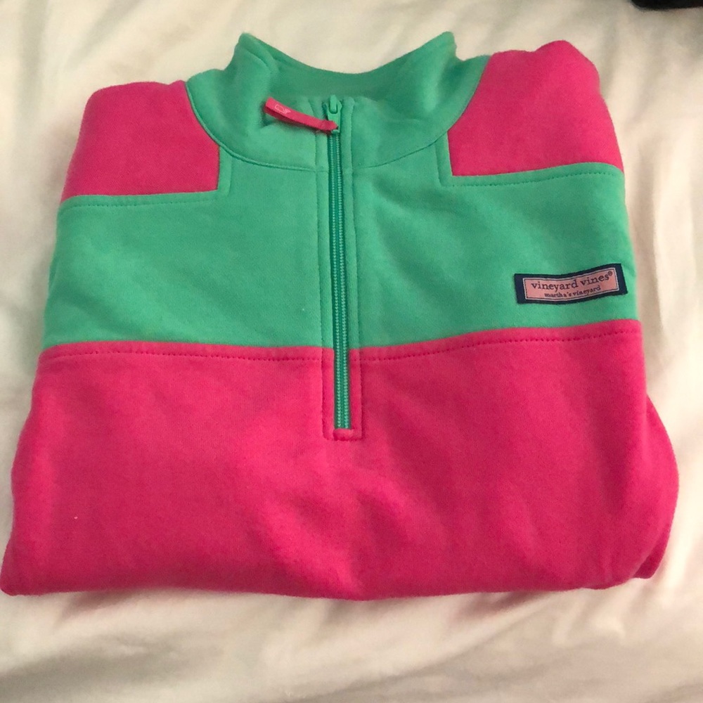 Pink and Green Vineyard Vines Shep Shirt